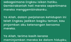 Contoh Doa Mengingat Sahabat dalam Berbagai Situasi