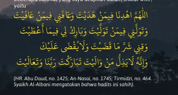 Definisi dan Hukum Doa Qunut Witir