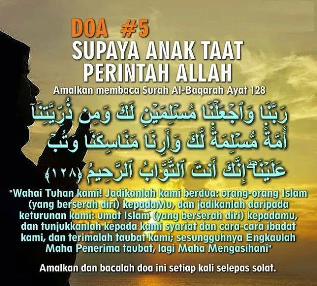 Doa agar anak sukses dunia akhirat