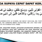 Doa Agar Cepat Dapat Kerja Sesuai Keinginan