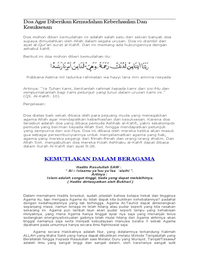 Doa agar cepat mencapai kesuksesan: Panduan Lengkap dan Praktis