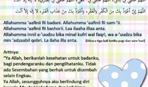 Doa Agar Diberi Kesehatan Jasmani dan Rohani