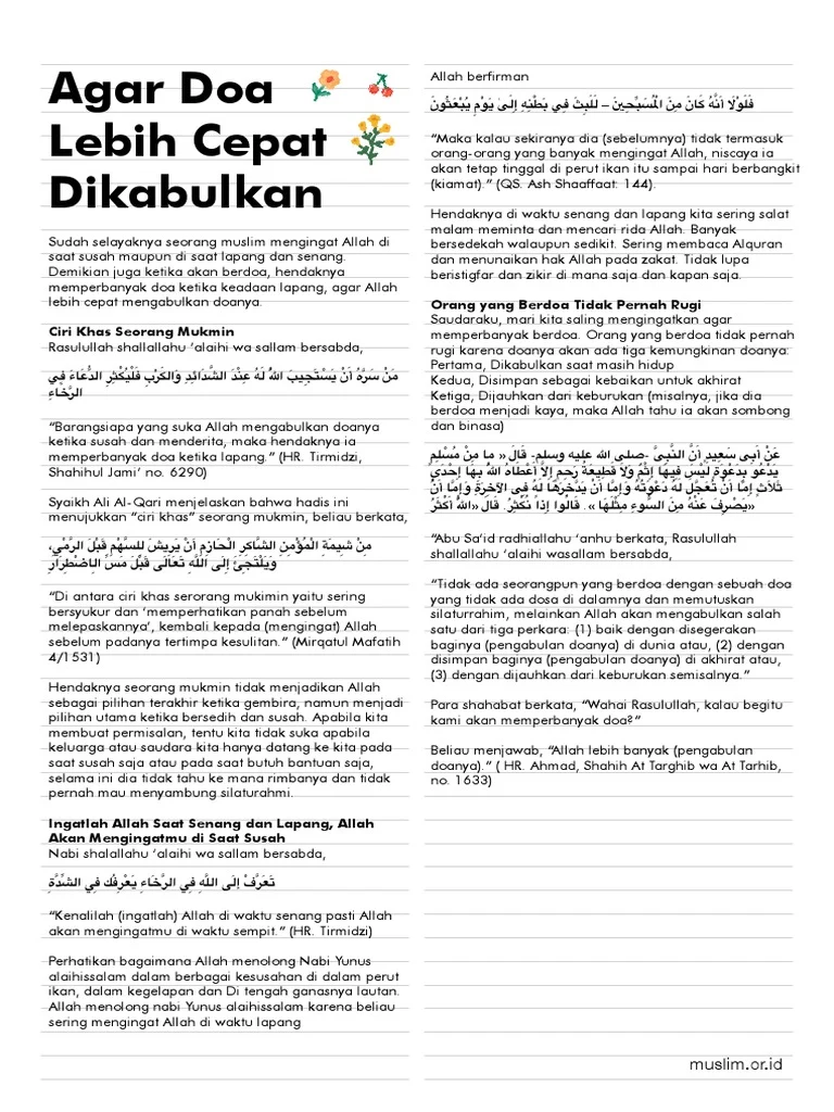 Doa Agar Doa Cepat Dikabulkan: Tips dan Panduan