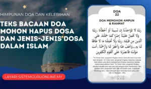 Doa agar Dosa Dihapuskan: Panduan Praktis dalam Islam