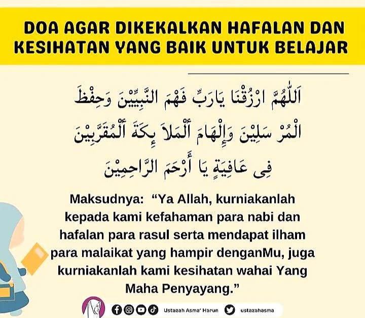 Doa agar hafalan kuat: Dasar-dasar Spiritualitas dalam Menghafal