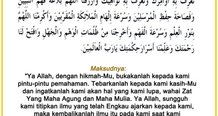 Doa Agar Otak Cerdas: Tata Cara dan Makna Spiritual