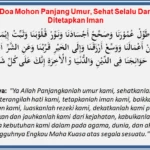 Doa agar panjang umur dan sehat: Tata Cara dan Makna