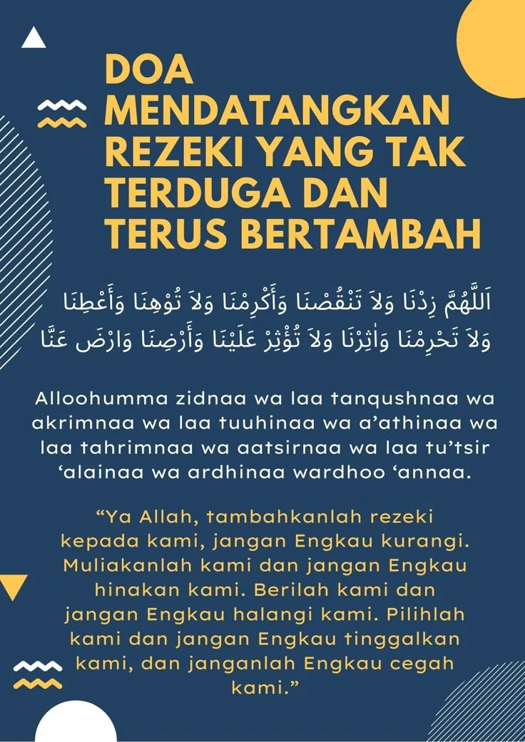 Doa Agar Rezeki Datang Tak Terduga: Panduan dan Tips