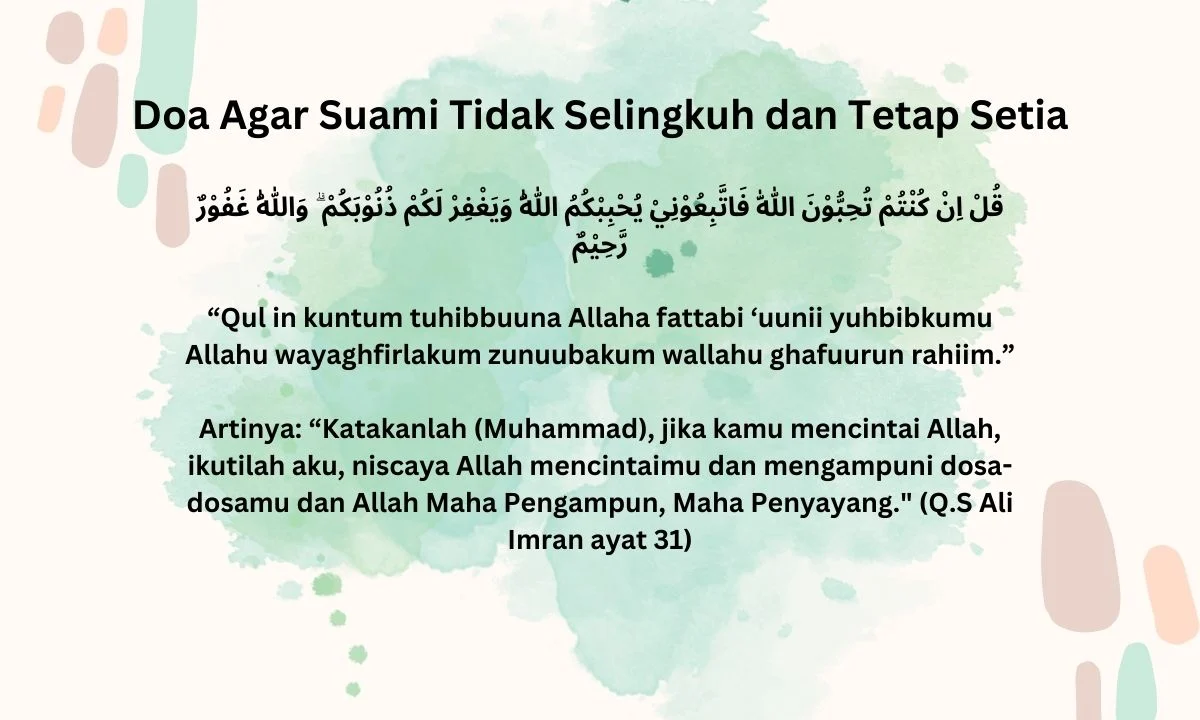 Doa Agar Suami Setia dan Mencintai