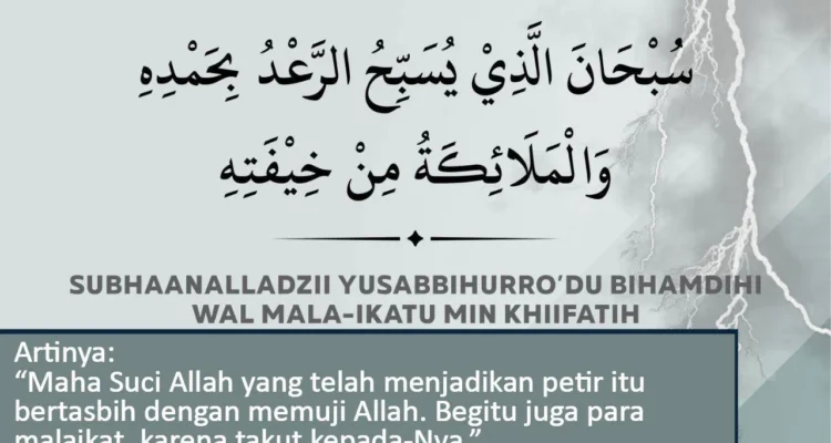 Doa ketika ada petir: Makna dan Tata Cara
