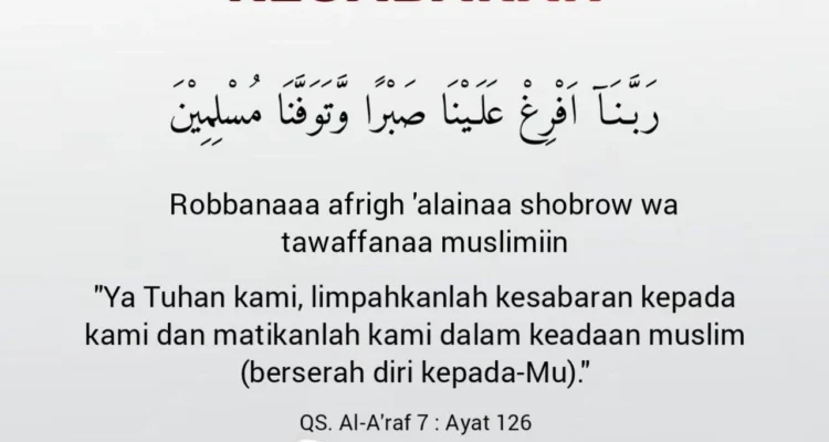 Doa Memohon Kesabaran dalam Menghadapi Tantangan Hidup