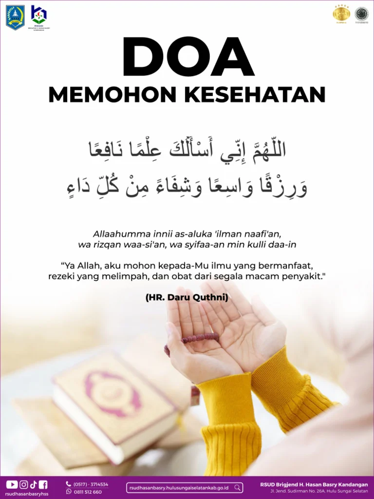 Doa memohon kesehatan: makna dan keutamaan