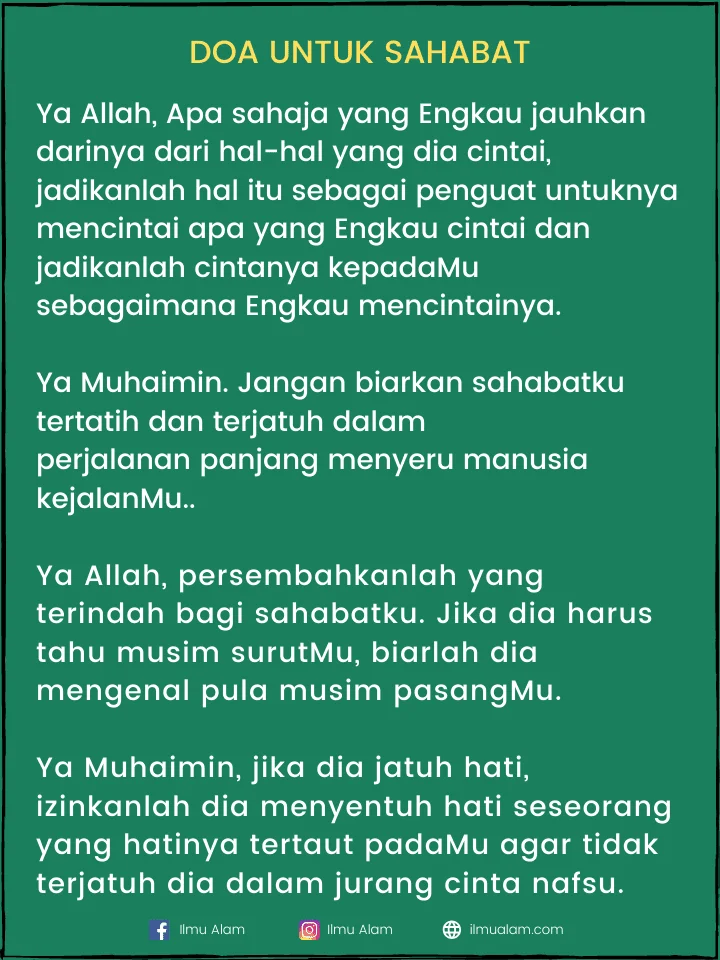 Doa Mengingat Sahabat: Makna dan Pentingnya