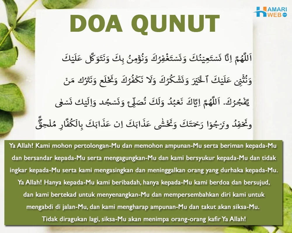 Doa Qunut Menurut NU: Sejarah dan Landasan Teologis