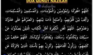 doa qunut nazilah lengkap kaligrafi islami terbaru