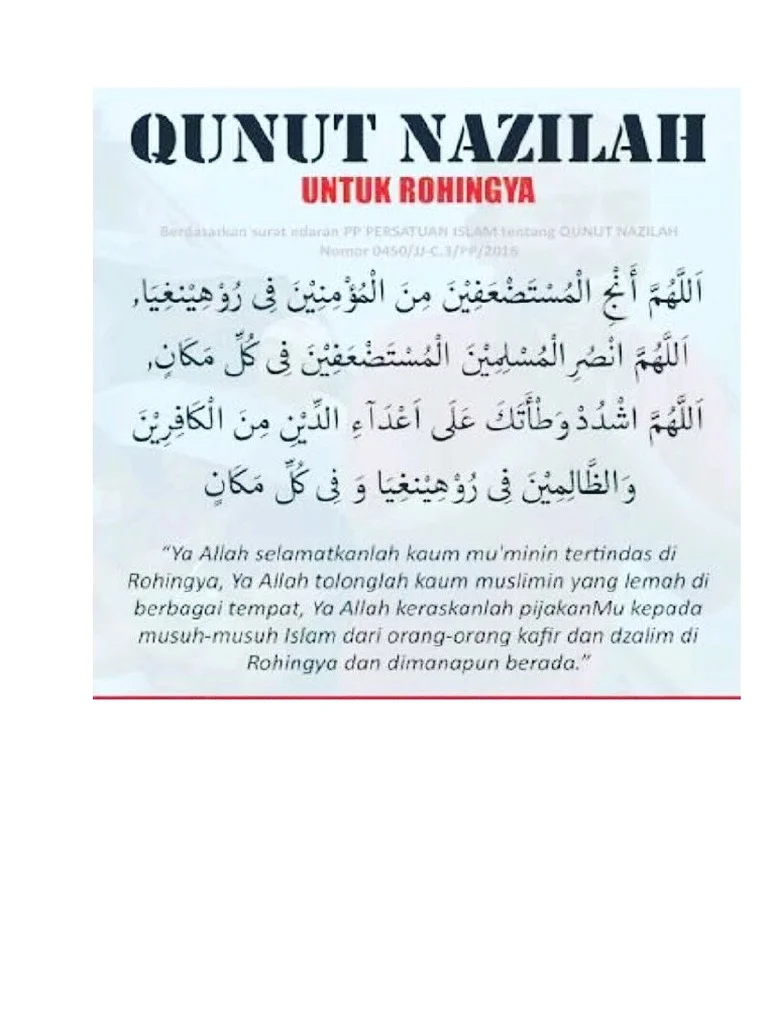 doa qunut nazilah lengkap pdf siap print – Unduh & Cetak Gratis