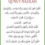 Doa Qunut Nazilah Lengkap Transliterasi Latin Resmi