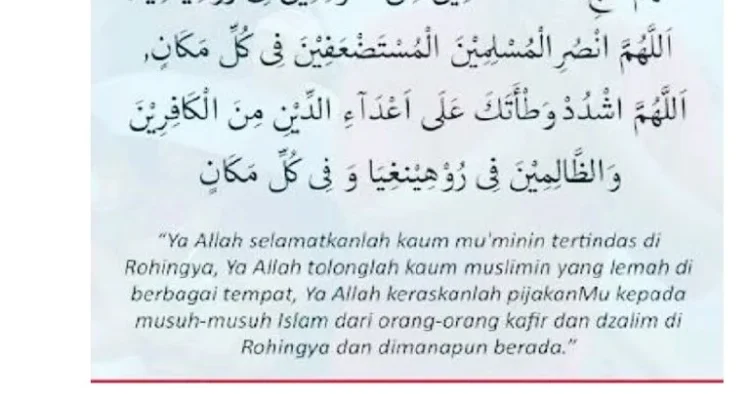 Doa Qunut Nazilah Versi Cetak Gratis Pdf Terbaru