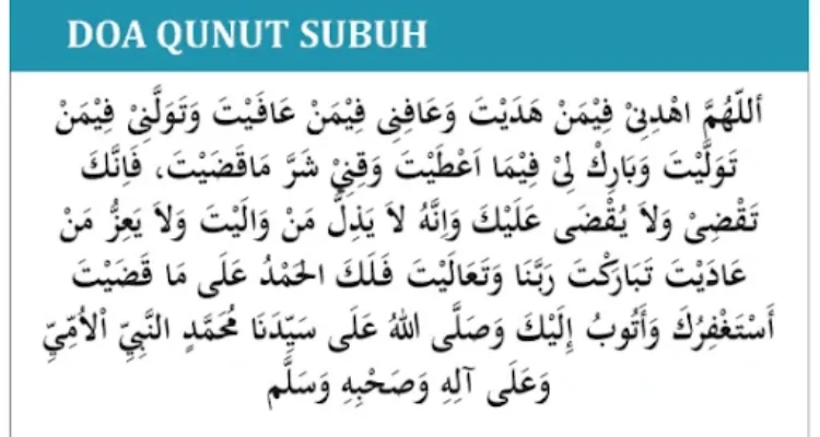 Doa Qunut Subuh Bacaan Pelan: Pengertian dan Signifikansi