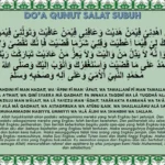 Doa Qunut Subuh Lengkap Arab Latin dan Terjemahan Indonesia