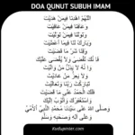 Doa Qunut Subuh Lengkap Panduan Imam dan Makmum Terbaru