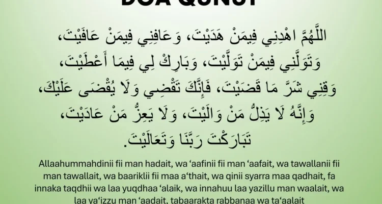 doa qunut subuh lengkap versi muhammadiyah terbaru: Teks Arab, Latin, dan Terjemahan