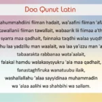 Doa Qunut Subuh Tulisan Arab Latin Jelas