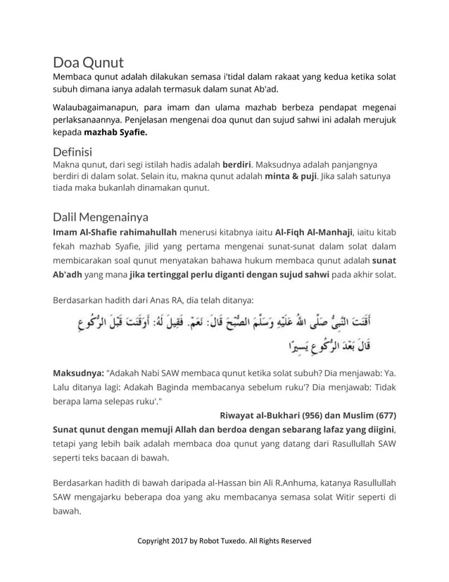Doa Qunut Versi Lengkap: Panduan Lengkap dan Makna Mendalam