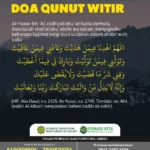 doa qunut witir lengkap sesuai ajaran islam ahlus sunnah