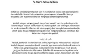 Doa Saat Menunaikan Ibadah Umrah