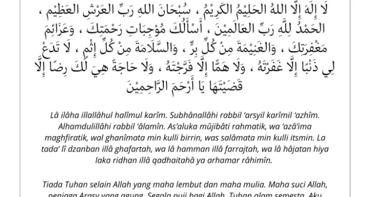 doa setelah sholat hajat: tata cara dan bacaan utama