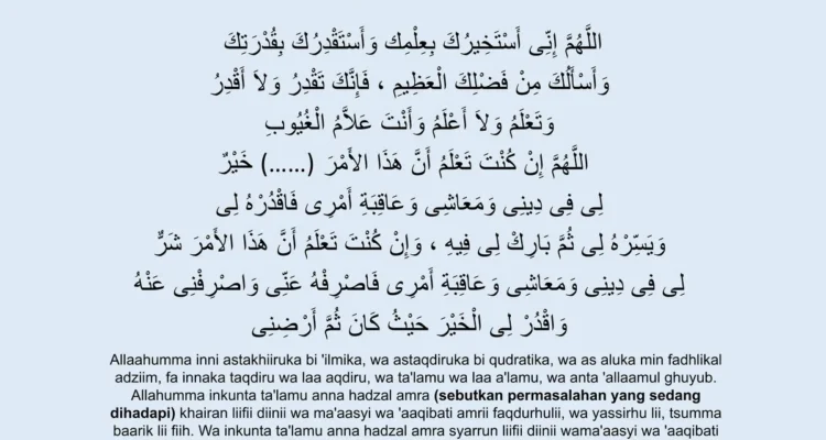 Doa Setelah Sholat Istikharah: Tata Cara dan Makna