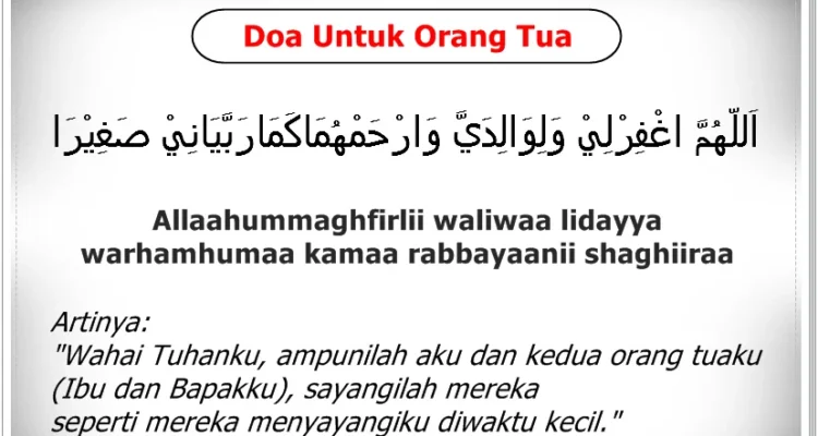 Doa untuk Memohon Maaf kepada Orang Tua