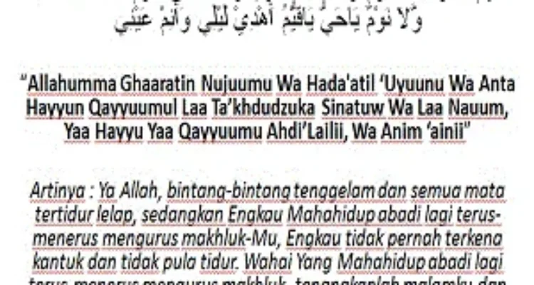 Doa untuk Mengatasi Insomnia