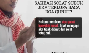 Hukum Tidak Membaca Doa Qunut Subuh