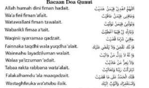 Makna Mendalam di Balik Setiap Kalimat doa qunut subuh lengkap transliterasi latin