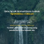 Manfaat Doa Agar Sabar Menghadapi Cobaan