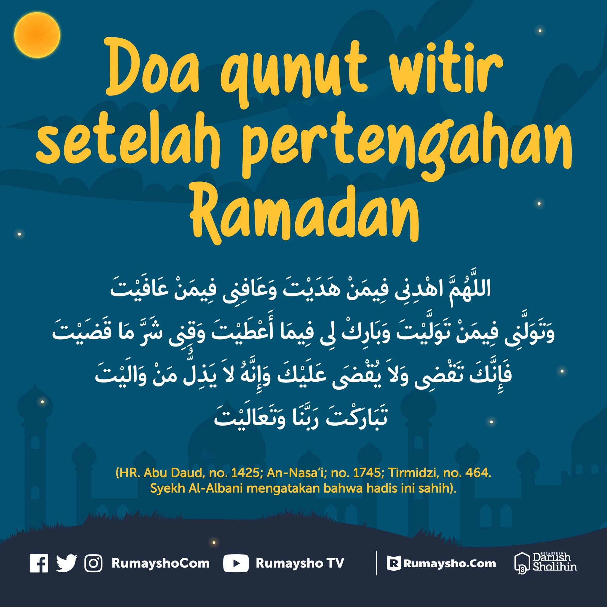 Manfaat Doa Qunut Witir 15 Malam Terakhir