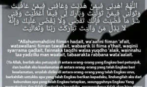 Manfaat Doa Qunut Witir Panjang Lengkap