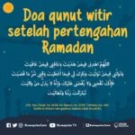 Pengertian dan Keutamaan Doa Qunut Witir Ramadhan