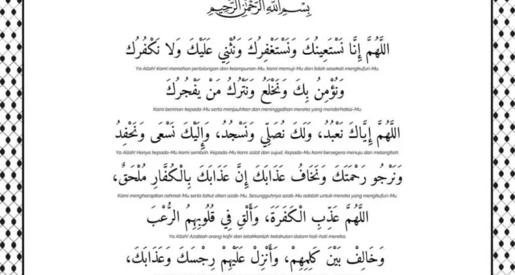 Pengertian dan Makna Doa Qunut Nazilah untuk Palestina