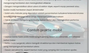 Peran aerodinamika dalam meningkatkan efisiensi