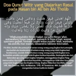 Sejarah dan Keutamaan Doa Qunut Witir