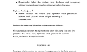 Alat dan bahan yang diperlukan