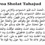 bacaan doa tahajud paling lengkap