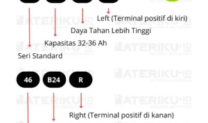Cara baca kode aki mobil NS40Z vs NS60