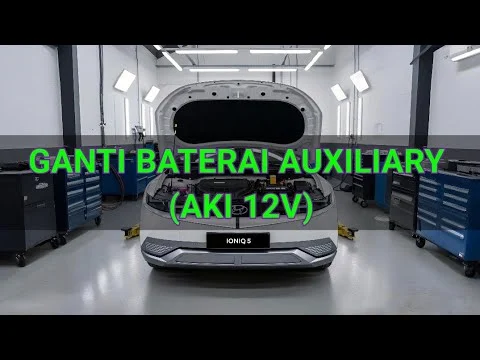 Cara ganti aki mobil Hyundai Ioniq 5 (Aki Auxiliary) langkah demi langkah