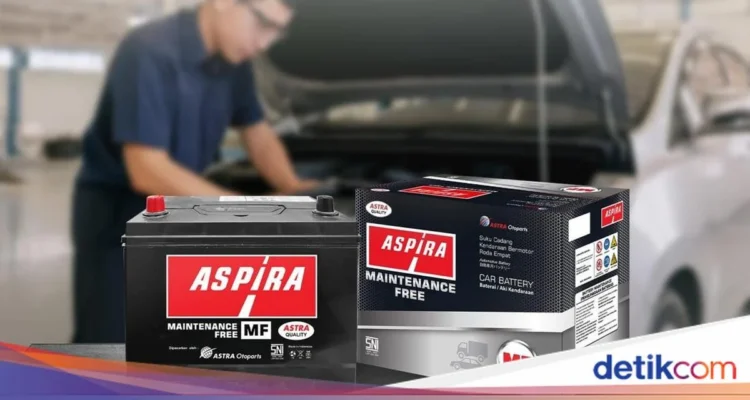 Cara ganti aki mobil merek Aspira Expo Maintenance Free