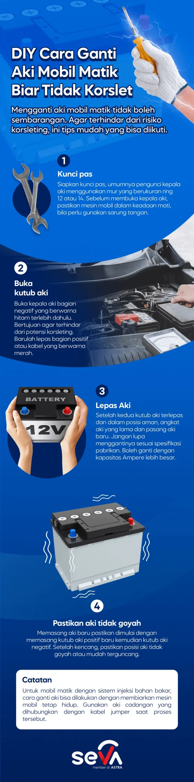 Cara ganti aki mobil tanpa bantuan alat berat: Langkah demi Langkah