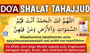 Cara Membaca Doa Tahajud Tulisan Arab Besar Jelas dengan Benar